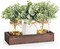 Mason Jar Lights Table Centerpiece with Faux Eucalyptus – Christmas & Everyday Decor for Home